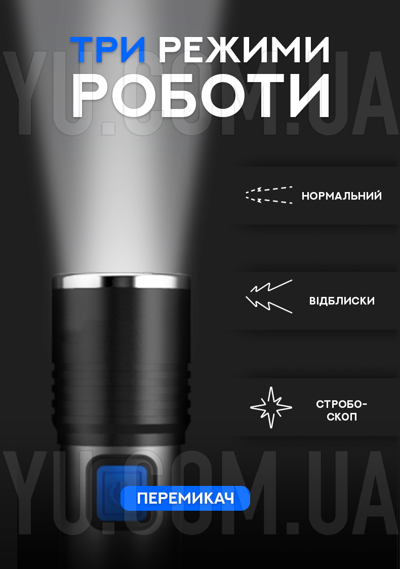 Компактний ручний ліхтарик BL K31